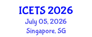 International Conference on Environmental and Territorial Sciences (ICETS) July 05, 2026 - Singapore, Singapore