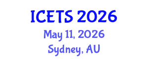 International Conference on Environmental and Territorial Sciences (ICETS) May 11, 2026 - Sydney, Australia