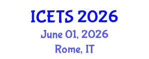 International Conference on Environmental and Territorial Sciences (ICETS) June 01, 2026 - Rome, Italy