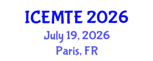 International Conference on Environmental Management, Technology and Engineering (ICEMTE) July 19, 2026 - Paris, France