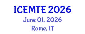 International Conference on Environmental Management, Technology and Engineering (ICEMTE) June 01, 2026 - Rome, Italy