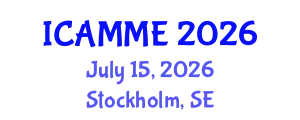 International Conference on Applied Mechanics and Mechanical Engineering (ICAMME) July 15, 2026 - Stockholm, Sweden