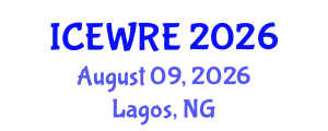 International Conference on Environmental and Water Resources Engineering (ICEWRE) August 09, 2026 - Lagos, Nigeria