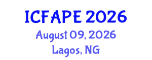 International Conference on Food and Agricultural Process Engineering (ICFAPE) August 09, 2026 - Lagos, Nigeria