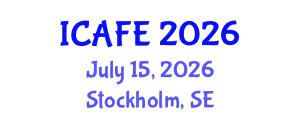 International Conference on Agricultural and Forestry Engineering (ICAFE) July 15, 2026 - Stockholm, Sweden