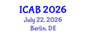 International Conference on Agriculture and Biotechnology (ICAB) July 22, 2026 - Berlin, Germany