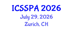 International Conference on Sport Statistics and Performance Analysis (ICSSPA) July 29, 2026 - Zurich, Switzerland