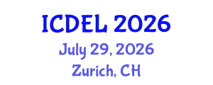 International Conference on Distance Education and Learning (ICDEL) July 29, 2026 - Zurich, Switzerland