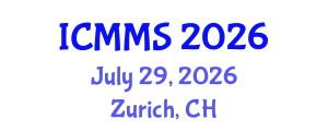 International Conference on Metallurgy and Material Science (ICMMS) July 29, 2026 - Zurich, Switzerland