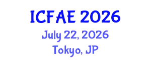 International Conference on Food and Agricultural Engineering (ICFAE) July 22, 2026 - Tokyo, Japan
