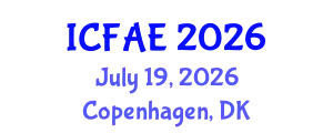 International Conference on Food and Agricultural Engineering (ICFAE) July 19, 2026 - Copenhagen, Denmark