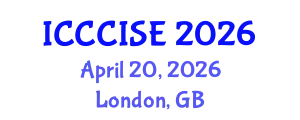 International Conference on Computer, Communication and Information Sciences, and Engineering (ICCCISE) April 20, 2026 - London, United Kingdom