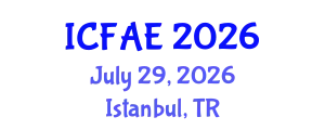 International Conference on Financial and Actuarial Engineering (ICFAE) July 29, 2026 - Istanbul, Turkey