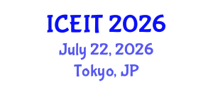 International Conference on Educational and Instructional Technology (ICEIT) July 22, 2026 - Tokyo, Japan