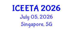 International Conference on Electrical Engineering: Theory and Application (ICEETA) July 05, 2026 - Singapore, Singapore