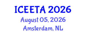 International Conference on Electrical Engineering: Theory and Application (ICEETA) August 05, 2026 - Amsterdam, Netherlands