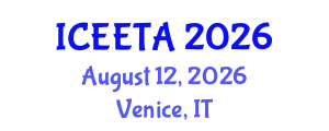 International Conference on Electrical Engineering: Theory and Application (ICEETA) August 12, 2026 - Venice, Italy