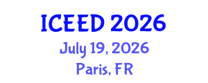 International Conference on Energy, Environment and Development (ICEED) July 19, 2026 - Paris, France