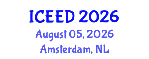 International Conference on Energy, Environment and Development (ICEED) August 05, 2026 - Amsterdam, Netherlands