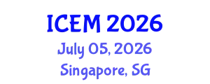 International Conference on Engineering Mechanics (ICEM) July 05, 2026 - Singapore, Singapore