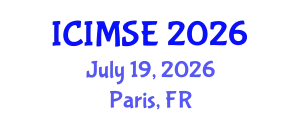 International Conference on Information Management Systems Engineering (ICIMSE) July 19, 2026 - Paris, France