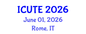International Conference on Urban and Public Transportation Engineering (ICUTE) June 01, 2026 - Rome, Italy