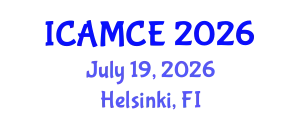 International Conference on Applied Mathematics and Computational Engineering (ICAMCE) July 19, 2026 - Helsinki, Finland