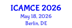 International Conference on Applied Mathematics and Computational Engineering (ICAMCE) May 18, 2026 - Berlin, Germany