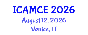 International Conference on Applied Mathematics and Computational Engineering (ICAMCE) August 12, 2026 - Venice, Italy