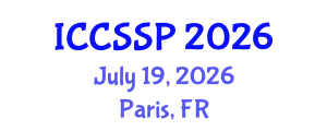 International Conference on Circuits, Systems, and Signal Processing (ICCSSP) July 19, 2026 - Paris, France