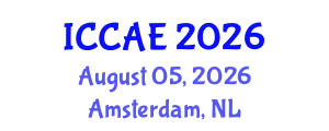 International Conference on Control and Automation Engineering (ICCAE) August 05, 2026 - Amsterdam, Netherlands