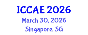 International Conference on Control and Automation Engineering (ICCAE) March 30, 2026 - Singapore, Singapore