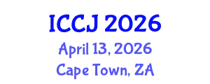 International Conference on Criminal Justice (ICCJ) April 13, 2026 - Cape Town, South Africa