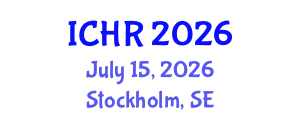 International Conference on Human Rights (ICHR) July 15, 2026 - Stockholm, Sweden