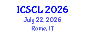 International Conference on Sociology, Criminology and Law (ICSCL) July 22, 2026 - Rome, Italy
