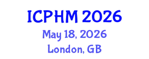 International Conference on Prognostics and Health Management (ICPHM) May 18, 2026 - London, United Kingdom