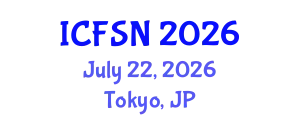 International Conference on Food Security and Nutrition (ICFSN) July 22, 2026 - Tokyo, Japan