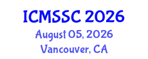 International Conference on Mathematics, Statistics and Scientific Computing (ICMSSC) August 05, 2026 - Vancouver, Canada