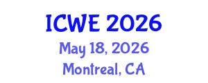 International Conference on Water Engineering (ICWE) May 18, 2026 - Montreal, Canada