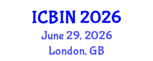 International Conference on Biomedical Imaging and Nanomedicine (ICBIN) June 29, 2026 - London, United Kingdom
