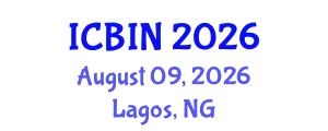 International Conference on Biomedical Imaging and Nanomedicine (ICBIN) August 09, 2026 - Lagos, Nigeria