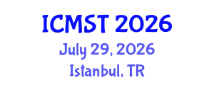 International Conference on Marine Science and Technology (ICMST) July 29, 2026 - Istanbul, Turkey
