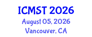 International Conference on Marine Science and Technology (ICMST) August 05, 2026 - Vancouver, Canada