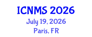 International Conference on Nano and Materials Science (ICNMS) July 19, 2026 - Paris, France
