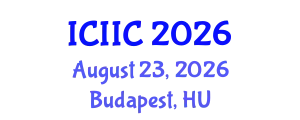 International Conference on Information and Intelligent Computing (ICIIC) August 23, 2026 - Budapest, Hungary