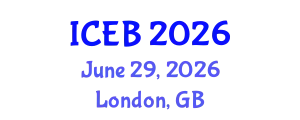 International Conference on Ecosystems and Biodiversity (ICEB) June 29, 2026 - London, United Kingdom