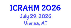 International Conference on Risk Analysis and Hazard Mitigation (ICRAHM) July 29, 2026 - Vienna, Austria