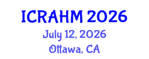 International Conference on Risk Analysis and Hazard Mitigation (ICRAHM) July 12, 2026 - Ottawa, Canada