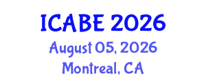 International Conference on Applied Business and Entrepreneurship (ICABE) August 05, 2026 - Montreal, Canada