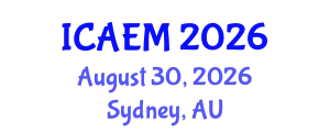 International Conference on Advanced Engineering Materials (ICAEM) August 30, 2026 - Sydney, Australia